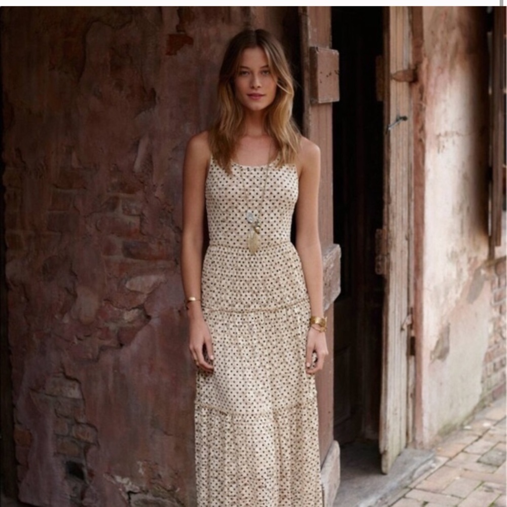 Meadow Rue ivory polka dot dress